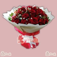 order beautiful 40 red roses bunch nicely packed