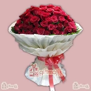 Send Beautiful Luxury Bunch of 175 Red Roses Paper Packed Send flowers to India